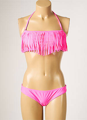 Maillot de bain 2 pièces haut bandeau haut bandeau rose PRINCESS K femme