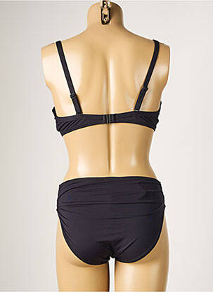 Maillot de bain 2 pièces stretch haut soutien-gorge moulé noir MOONTIDE femme