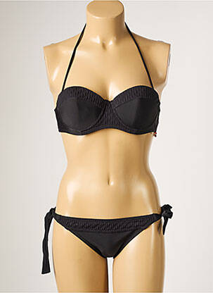 Maillot de bain 2 pièces haut soutien-gorge moulé haut soutien-gorge moulé noir DAG ADOM femme