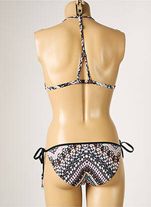 Maillot de bain 2 pièces stretch haut triangles noir SEAFOLLY femme