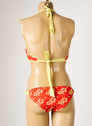 Maillot de bain 2 pièces stretch haut soutien-gorge moulé orange LITTLE MARCEL femme