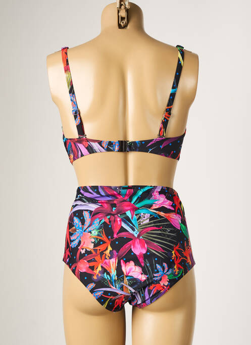 Maillot de bain 2 pièces noir MOONTIDE pour femme