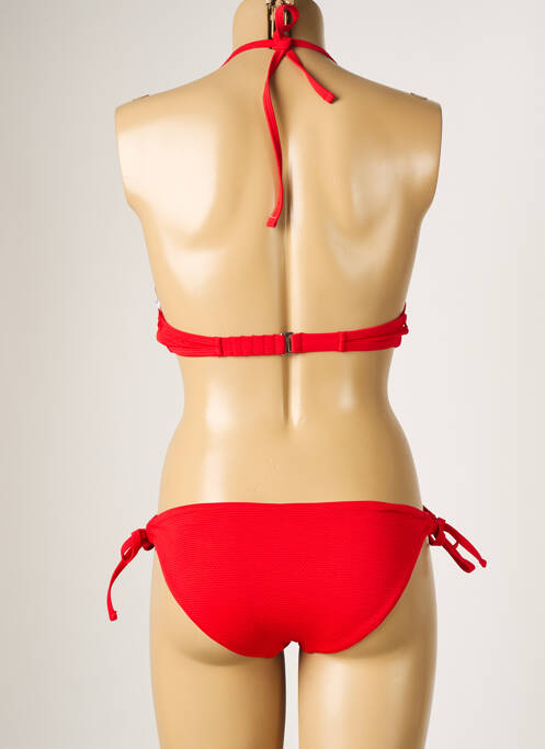 Maillot de bain 2 pièces stretch haut bandeau rouge DAG ADOM femme