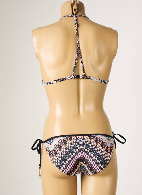 Maillot de bain 2 pièces stretch haut triangles noir SEAFOLLY femme