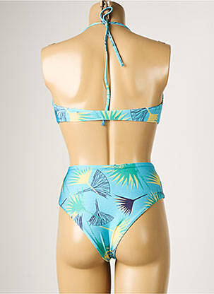 Maillot de bain 2 pièces stretch haut soutien-gorge emboitant bleu RIO DE SOL femme