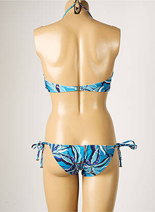 Maillot de bain 2 pièces stretch haut soutien-gorge balconnet bleu RIO DE SOL femme