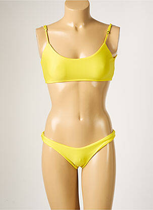 Maillot de bain 2 pièces stretch brassieres jaune RIO DE SOL femme