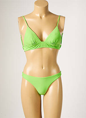 Maillot de bain 2 pièces stretch haut triangles vert RIO DE SOL femme