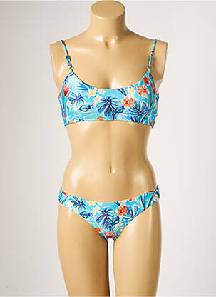Maillot de bain 2 pièces stretch brassieres bleu RIO DE SOL femme