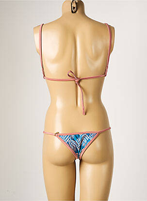 Maillot de bain 2 pièces stretch haut triangles bleu RIO DE SOL femme
