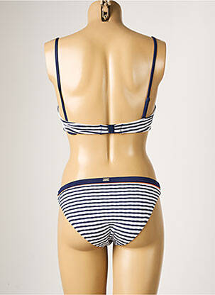 Maillot de bain 2 pièces stretch haut soutien-gorge balconnet bleu CHERRY BEACH femme