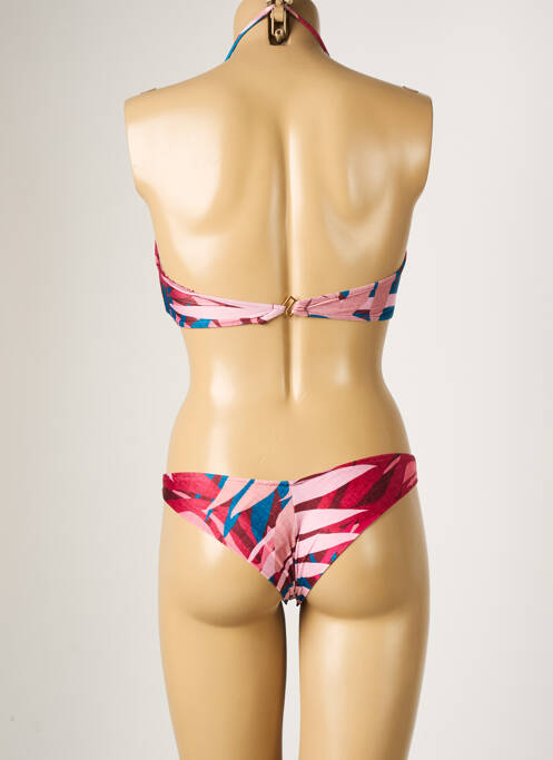 Maillot de bain 2 pièces stretch haut soutien-gorge balconnet rose RIO DE SOL femme