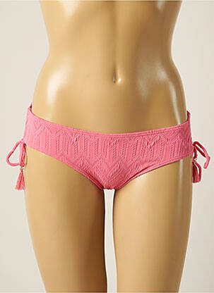 Bas de maillot de bain stretch culotte rose PIHA femme