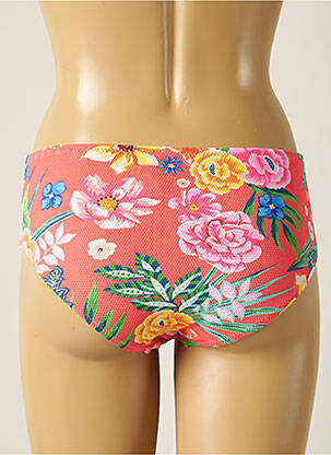 Bas de maillot de bain tissage texturé culotte rouge YSABEL MORA femme