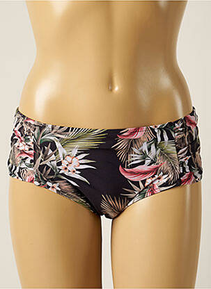 Bas de maillot de bain imprimé fleurs noir SEAFOLLY femme