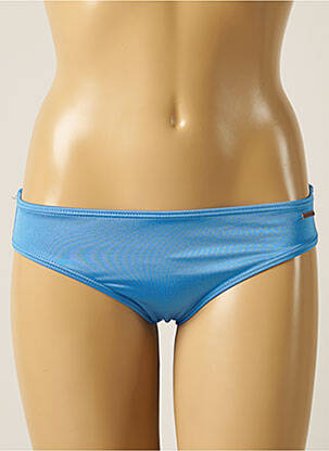 Bas de maillot de bain effet matière satinée culotte bleu PROTEST femme