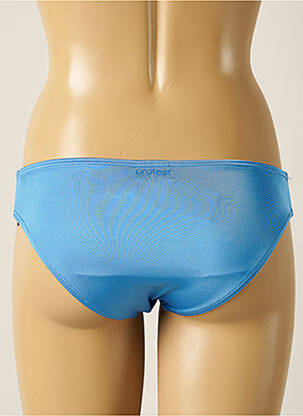 Bas de maillot de bain effet matière satinée culotte bleu PROTEST femme