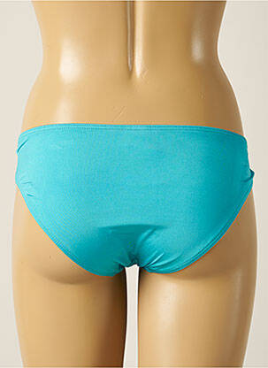Bas de maillot de bain tissage satiné bikini bleu KIWI femme