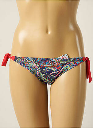 Bas de maillot de bain stretch bikini bleu CHERRY BEACH femme