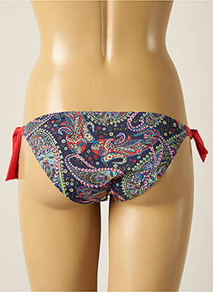 Bas de maillot de bain stretch bikini bleu CHERRY BEACH femme
