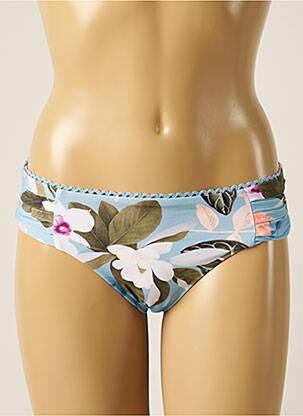 Bas de maillot de bain imprimé fleurs culotte bleu SEAFOLLY femme
