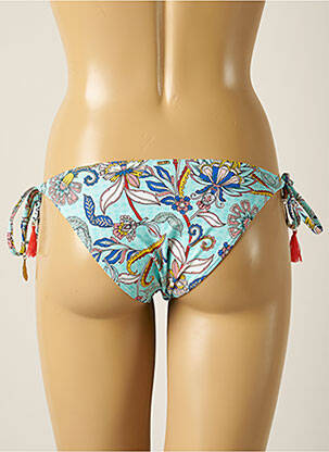 Bas de maillot de bain imprimé fantaisie bikini bleu PIHA femme