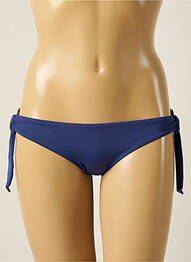 Bas de maillot de bain tissage satiné bikini bleu SEAFOLLY femme
