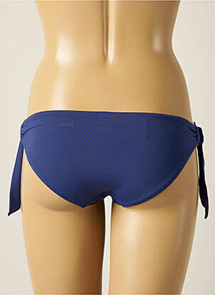 Bas de maillot de bain tissage satiné bikini bleu SEAFOLLY femme