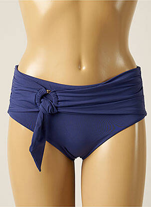 Bas de maillot de bain tissage satiné culotte bleu SEAFOLLY femme