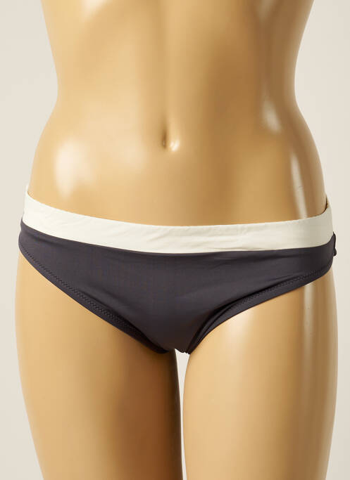 Bas de maillot de bain imprimé rayures culotte gris TESSY femme