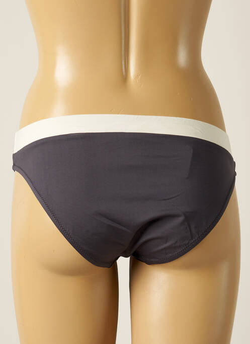 Bas de maillot de bain imprimé rayures culotte gris TESSY femme
