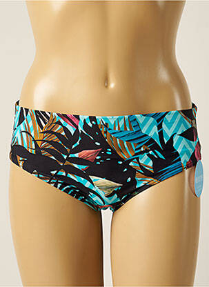 Bas de maillot de bain imprimé tie and dye culotte bleu OLYMPIA femme