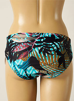 Bas de maillot de bain imprimé tie and dye culotte bleu OLYMPIA femme