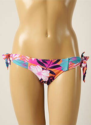 Bas de maillot de bain imprimé fleurs bikini orange SEAFOLLY femme