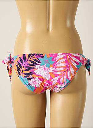 Bas de maillot de bain imprimé fleurs bikini orange SEAFOLLY femme
