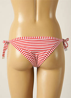 Bas de maillot de bain fermeture liens à nouer bikini rouge SEAFOLLY femme
