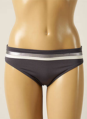 Bas de maillot de bain stretch culotte gris TESSY femme