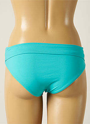 Bas de maillot de bain tissage satiné culotte bleu KIWI femme