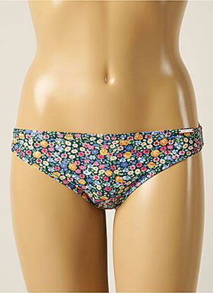 Bas de maillot de bain imprimé fleurs culotte vert YSABEL MORA femme