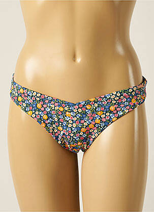Bas de maillot de bain imprimé fleurs culotte vert YSABEL MORA femme