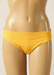 Bas de maillot de bain tissage texturé culotte jaune YSABEL MORA femme