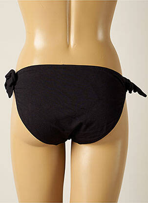 Bas de maillot de bain tissage texturé bikini noir YSABEL MORA femme
