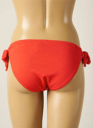 Bas de maillot de bain tissage texturé bikini rouge YSABEL MORA femme