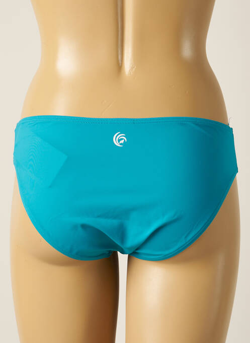 Bas de maillot de bain tissage satiné culotte bleu OLYMPIA femme