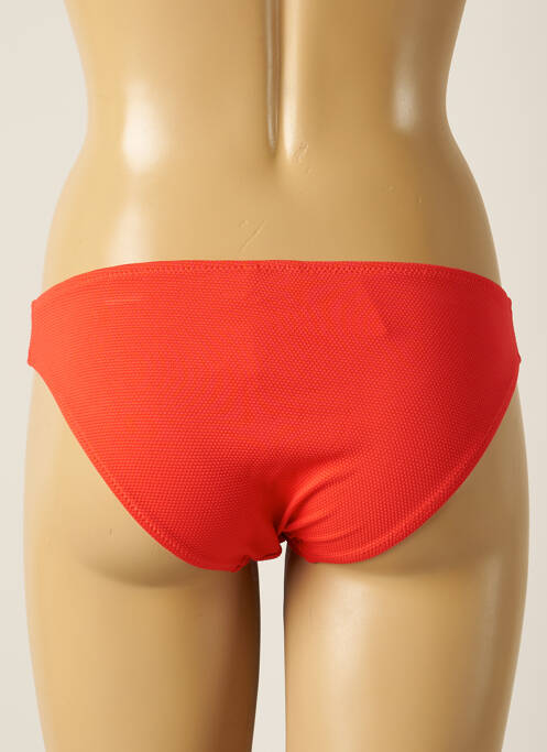 Bas de maillot de bain tissage texturé culotte rouge YSABEL MORA femme