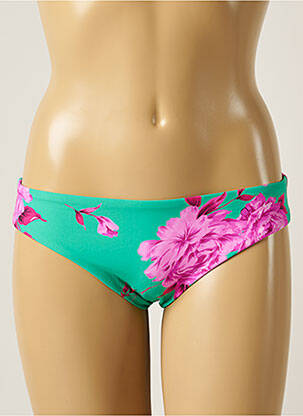 Bas de maillot de bain imprimé fleurs culotte vert SEAFOLLY femme