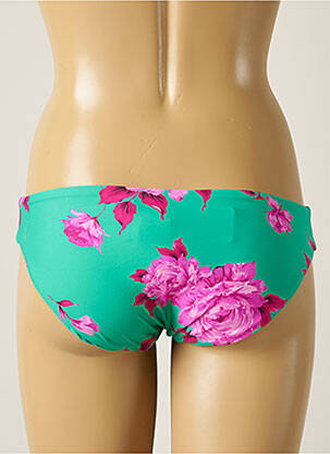 Bas de maillot de bain imprimé fleurs culotte vert SEAFOLLY femme