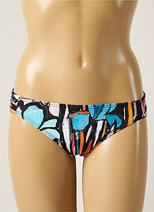 Bas de maillot de bain imprimé fantaisie culotte noir MOONTIDE femme