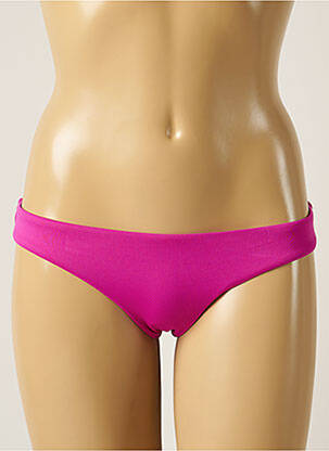 Bas de maillot de bain tissage satiné bikini violet SEAFOLLY femme