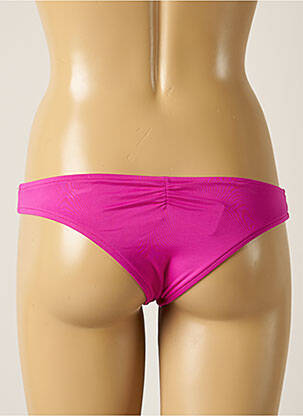 Bas de maillot de bain tissage satiné bikini violet SEAFOLLY femme